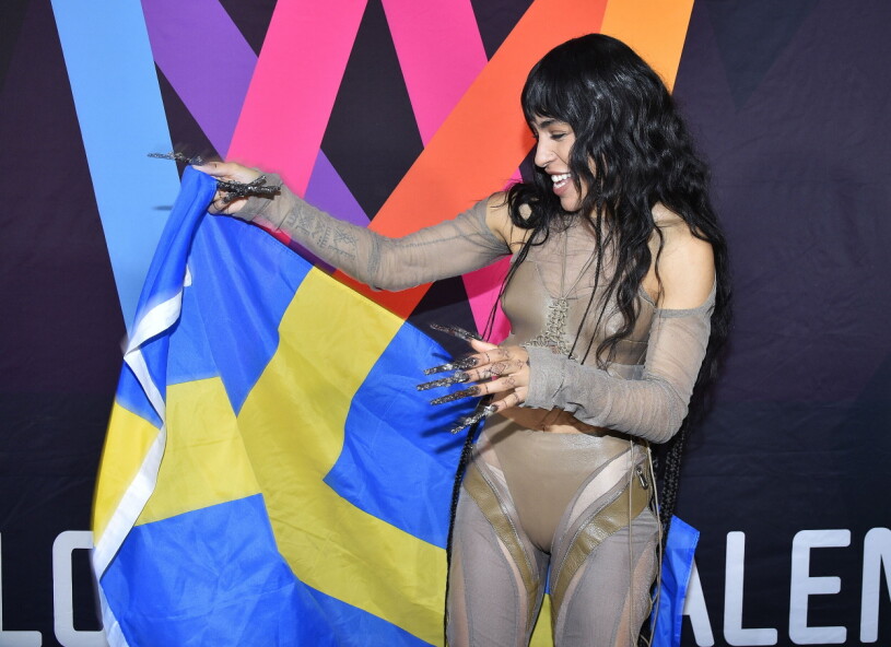 Loreen efter att ha vunnit lördagskvällens final i Melodifestivalen i Friends Arena med bidraget Tattoo, Stockholm 2023