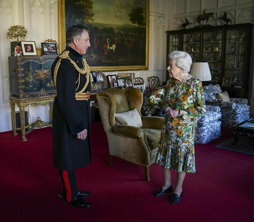 Under onsdagen tog drottning Elizabeth emot Sir Nick Carter på Windsor Castle för en kort audiens. Generalen Sir Nick Carter och drottning Elizabeth