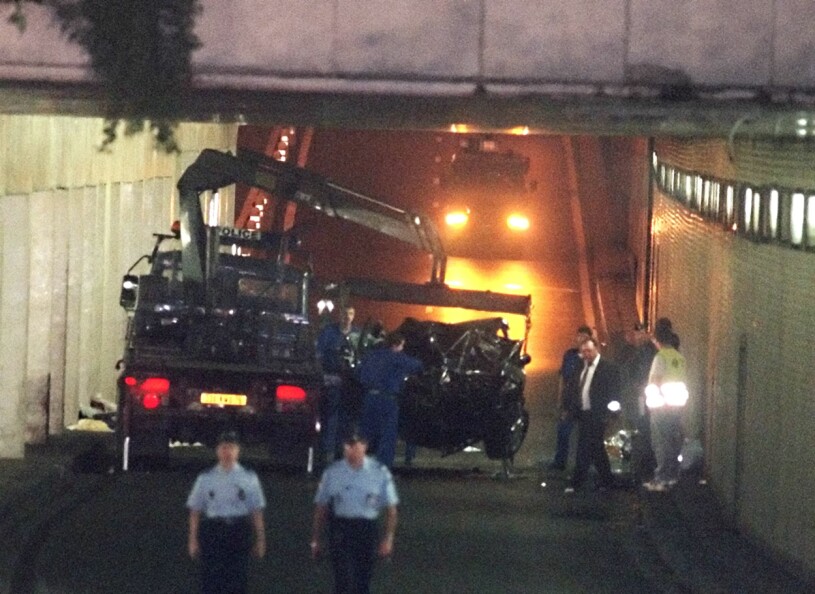 Prinsessan Dianas död Olycksbilen Alma-tunneln Paris