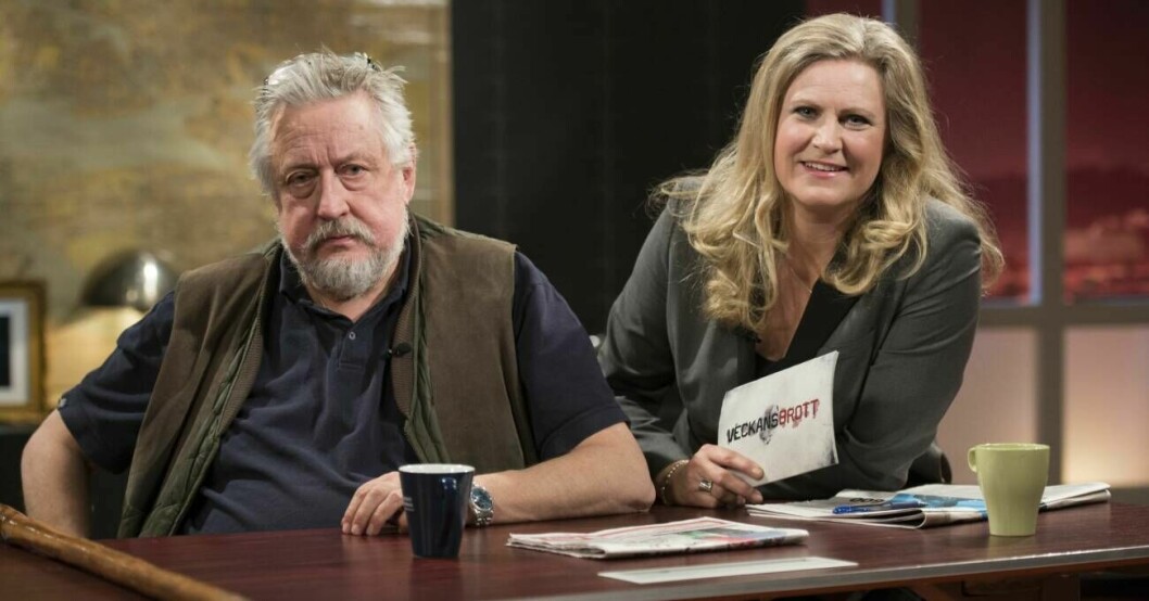 Leif GW Persson och Camilla Kvartoft brukade vara kolleger, nu är de "bara" goda vänner. Leif GW Persson och Camilla Kvartoft