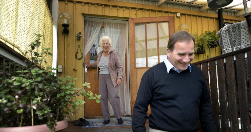 Mamma Iris blev förstås mäkta stolt när Stefan valdes till partiledare 2012. Pappa Tage hade dock gått bort nio år tidigare. Stefan Löfven med mamma Iris