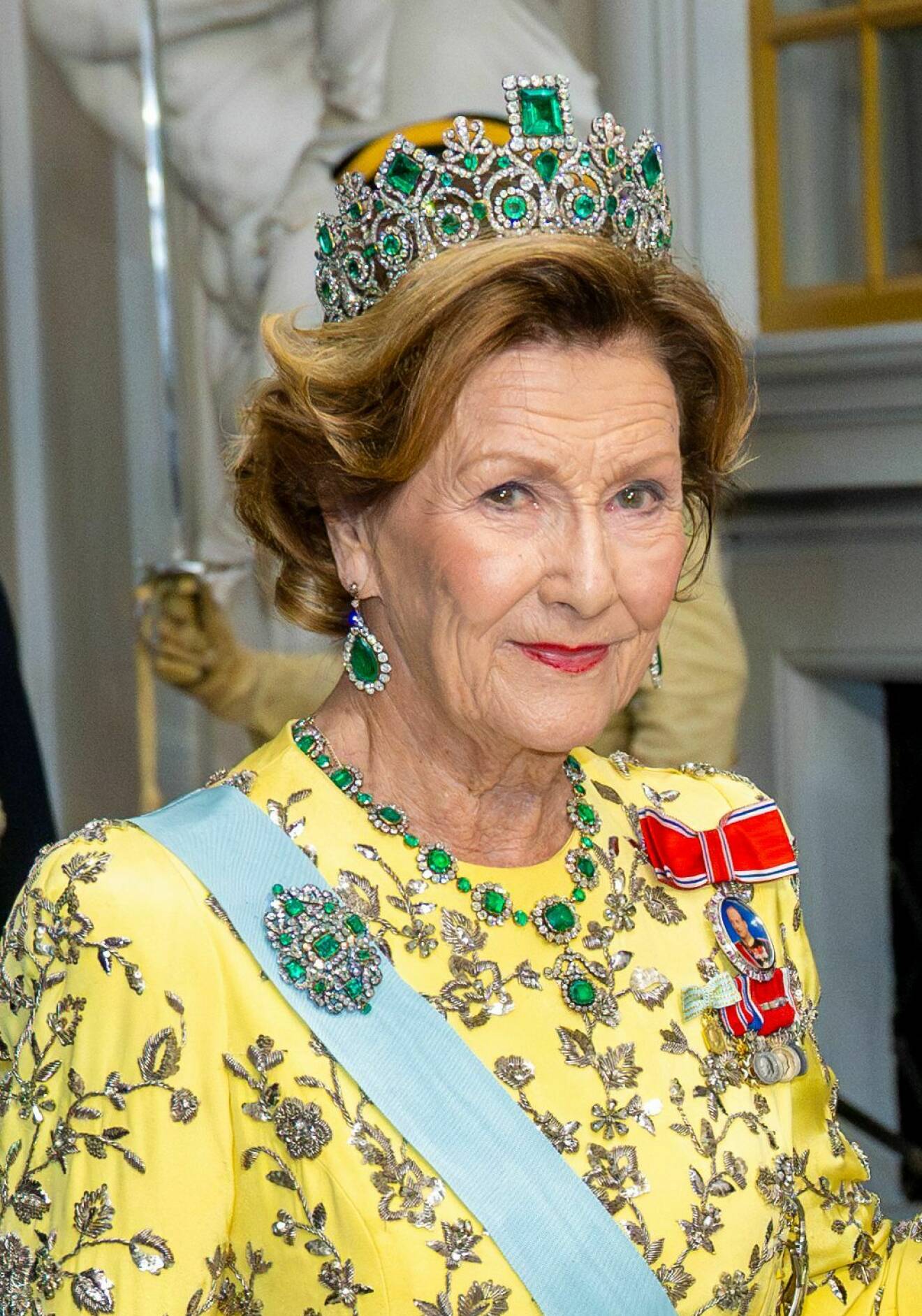 Drottning Sonja på kungens jubileumsfest 50 år på tronen