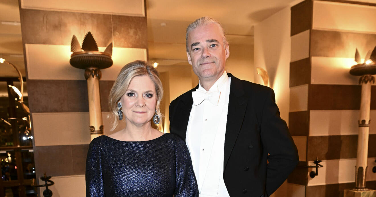 Magdalena Andersson och Richard Friberg under Nobelfesten 2022