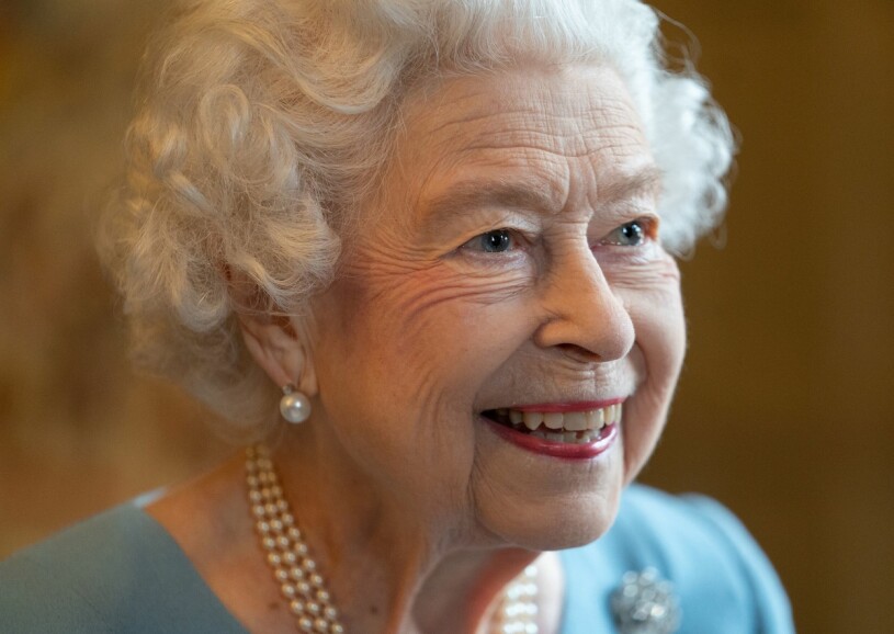 Drottning Elizabeth, fotograferad i söndags. Drottning Elizabeth