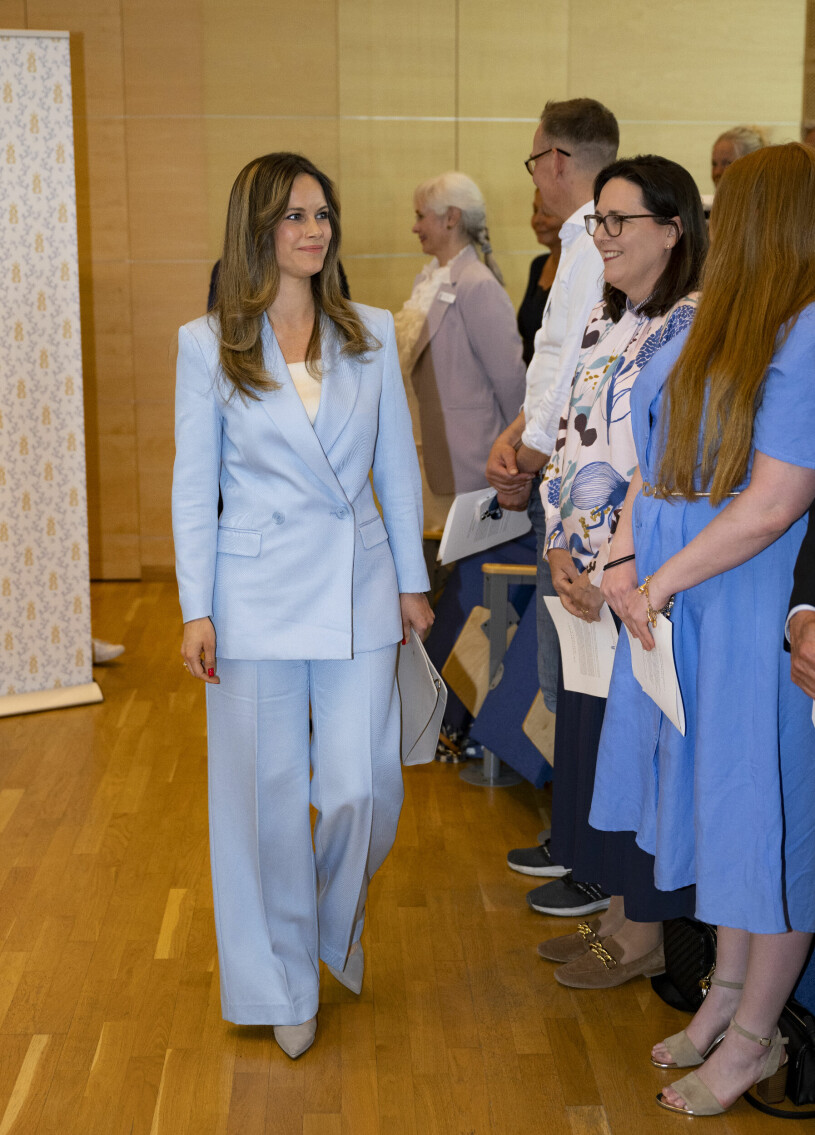 Prinsessan Sofia anländer till Sophiahemmet för deltagande i Sophiafesten med utdelning av förtjänsttecken till Sophiasystrar.