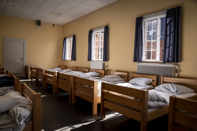 Alla eleverna bor i sovsalar. En av sovsalarna på danska internatskolan Herlufsholm