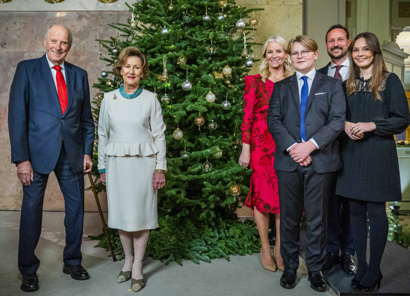 Norska kungafamiljen Julen 2020