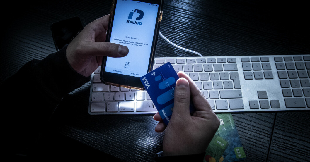 Människor på internet som ber dig att använda ditt bank-id är ett mycket stort varningstecken.