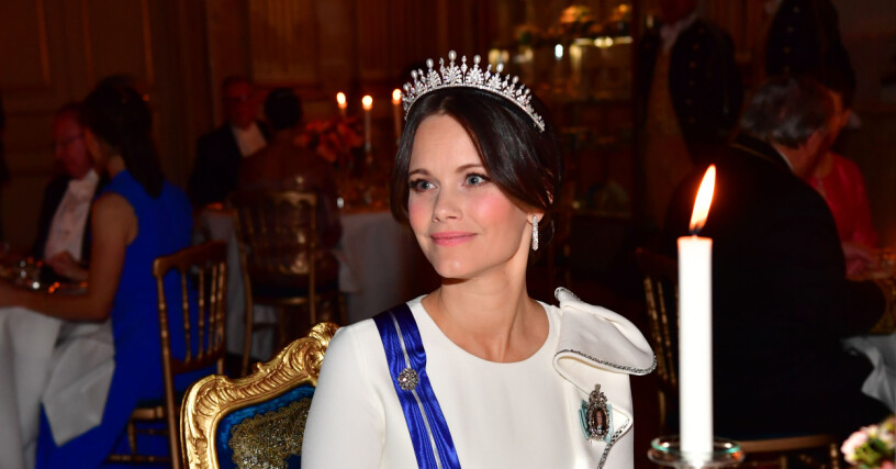 Prinsessan Sofia fullkomligen strålade under banketten! Foto Jonas Ekströmer / TT kod 10030 Prinsessan Sofia