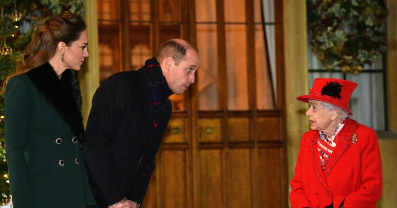 Kate, William och Elizabeth.