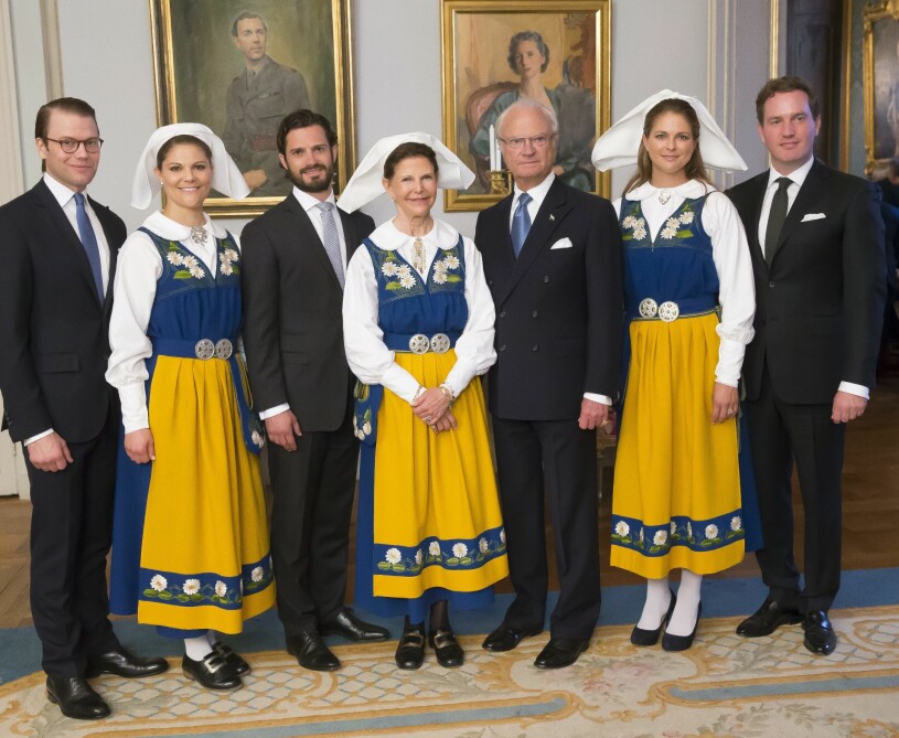 Så här såg det ut 2014. Hur blir det i år? Kungafamiljen Nationaldagen 2014
