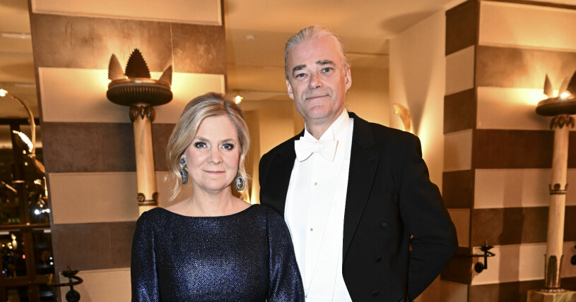 Magdalena Andersson och Richard Friberg. Magdalena Andersson och Richard Friberg under Nobelfesten 2022