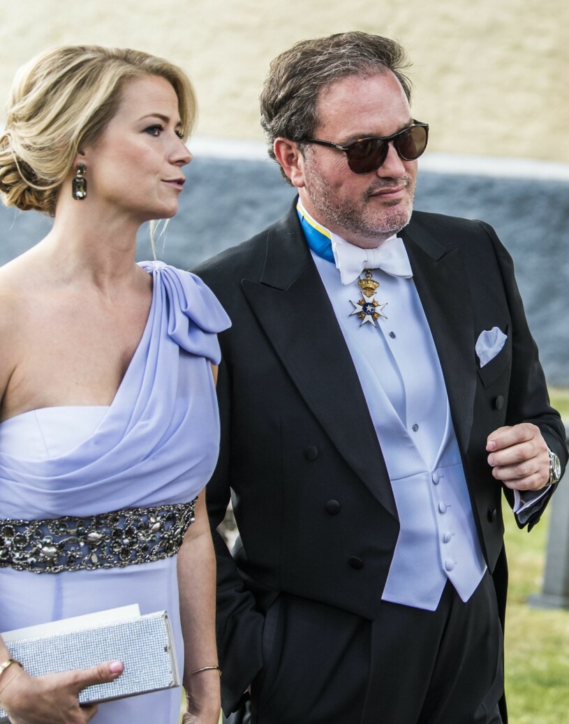 Chris O’Neill i vimlet med Dag Werners fru, Madeleine-väninnan Natalie. Chris O’Neill Natalie Werner på Louise Gottliebs bröllop 2018