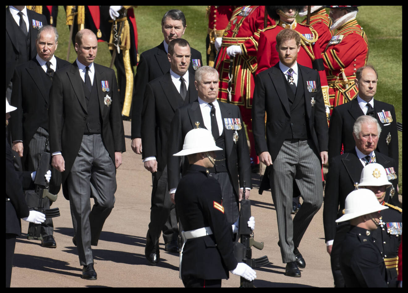 Prins William Prins Harry Prins Philips begravning