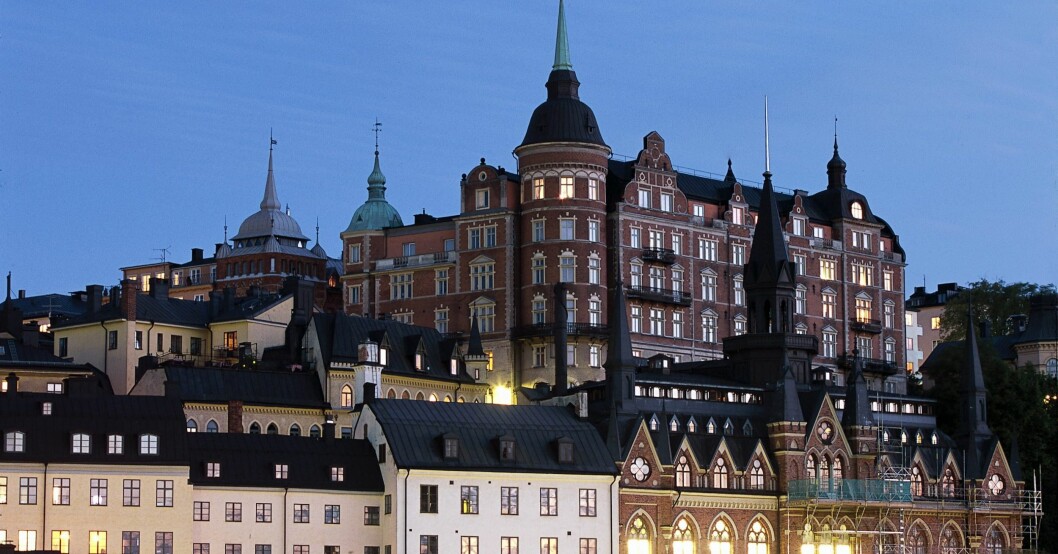 Laurinska huset på Bellmansgatan kallas i folkmun för Mälarpalatset. Foto: