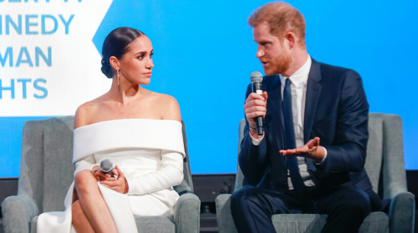 Världens just nu mest omtalade par. Meghan Markle och prins Harry på Ripple of Hope Gala i New York