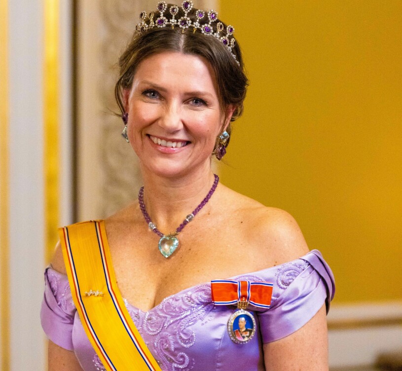 Märtha Louise – som tvingades lämna det norska kungahuset i och med avtalet i höstas. Prinsessan Märtha Louise i tiara