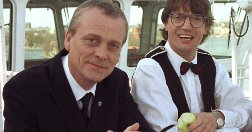 Uno (Hans V Engström) och Joker (Johannes Brost) hängde ständigt ihop i <span class=" italic" data-lab-italic_desktop="italic">Rederiet</span>.