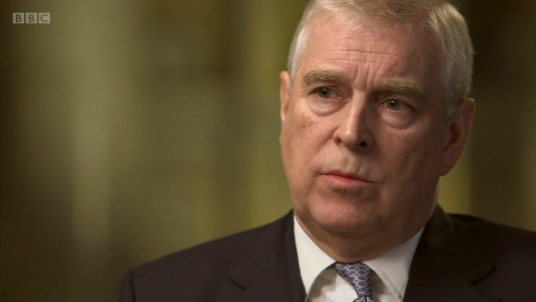 Prins Andrew i en beryktad intervju med BBC. Prins Andrew i intervjun med BBC.