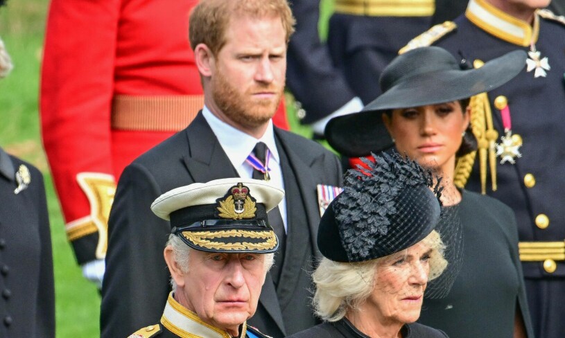 Prins Harry, Meghan Markle, kung Charles och drottning Camilla