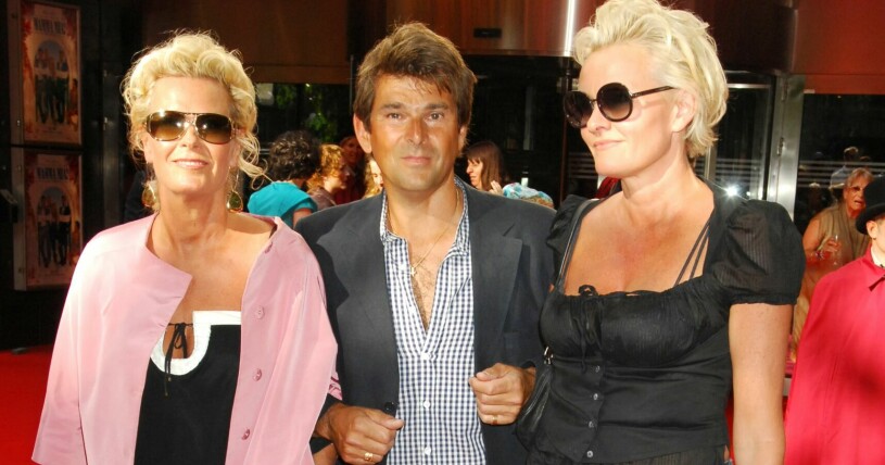 Efva, Niklas och Eva på Mamma Mias galapremiär 2008. Efva Attling, Niklas Strömstedt och Eva Dahlgren