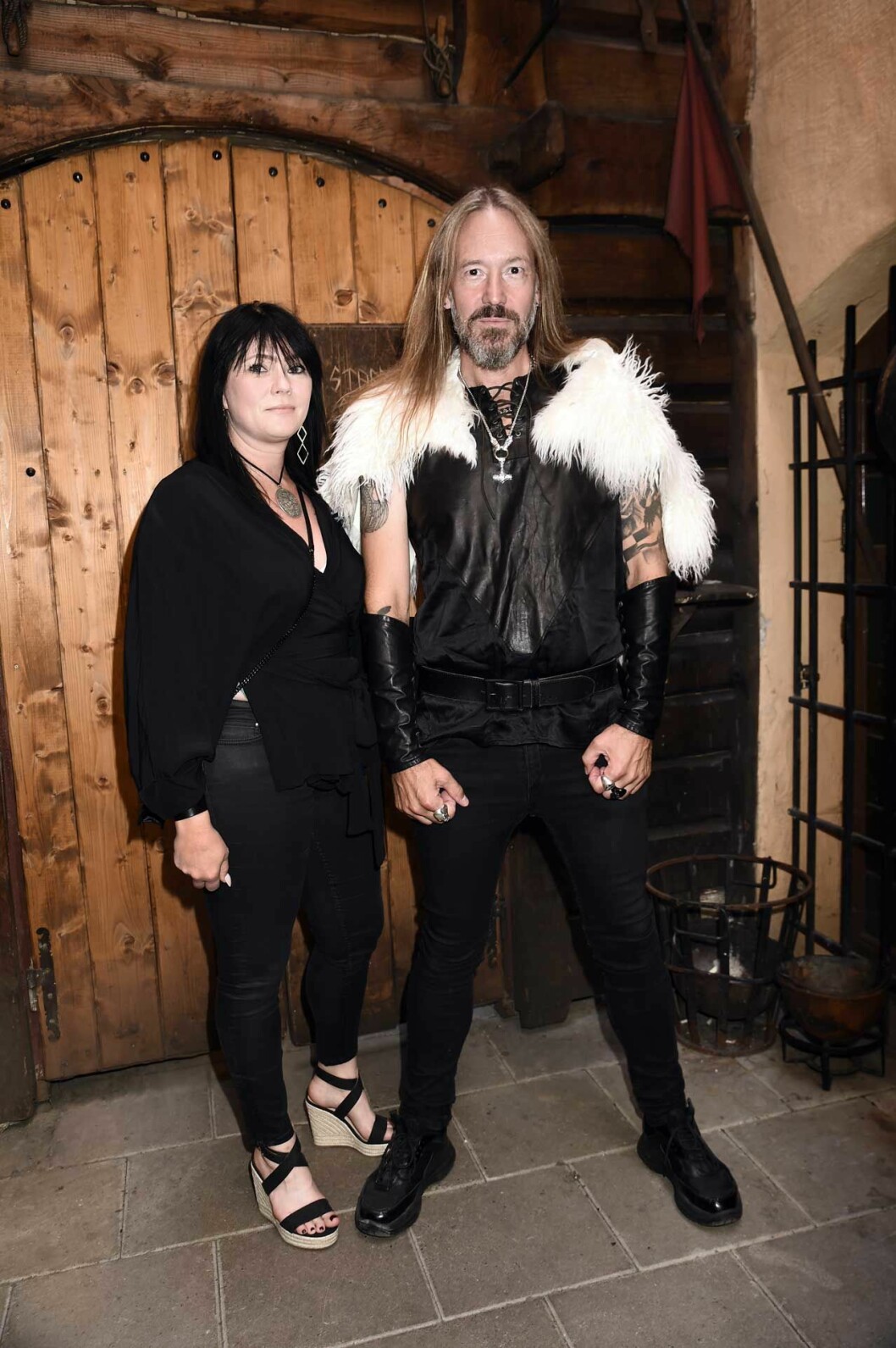 Wiktoria Lundqwist och bandet Hammerfalls sångare Joacim Cans såg fram emot lunchen. Wiktoria Lundqwist och bandet Hammerfalls sångare Joacim Cans såg fram emot lunchen.