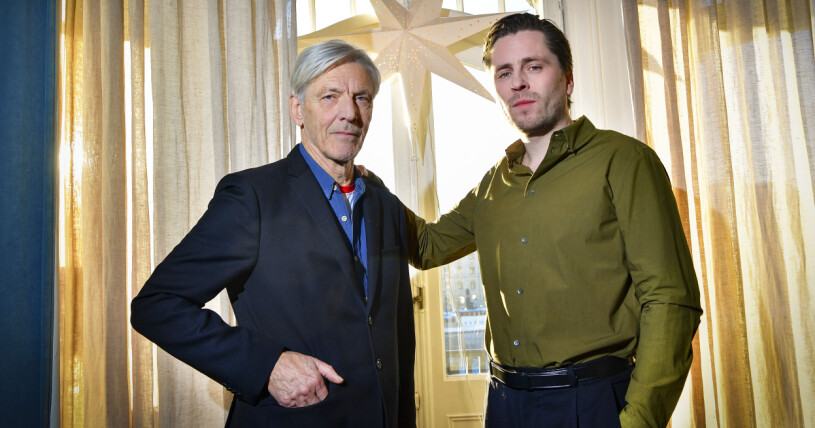 Staffan Göthe och Sverrir Gudnason. SVT-serien "En kunglig affär" om den så kallade Haijbyaffären kommer att ha premiär till jul där Staffan Göthe är kung Gustav V och Sverrir Gudnason spelar Kurt Haijby.