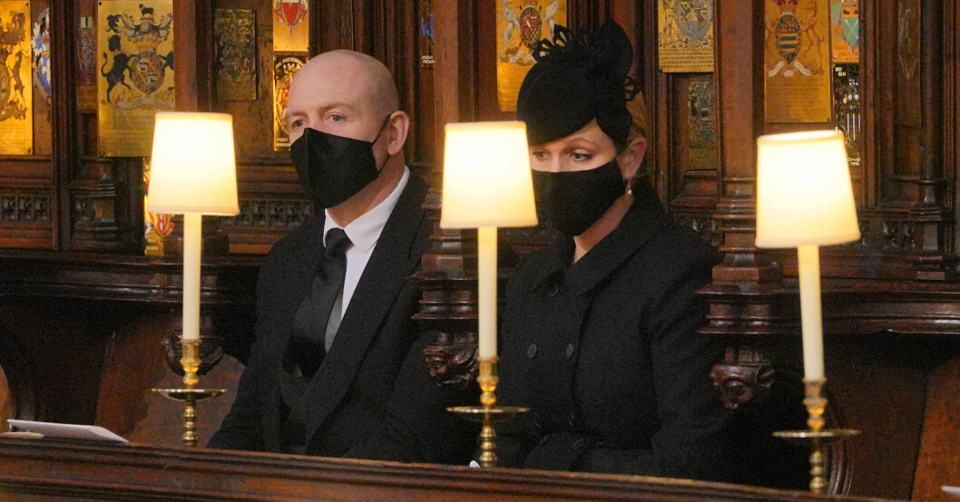 Mike och Zara Tindall är frekventa gäster på de kungliga tillställningarna. Denna gång var det en sorgens dag. mike tindall zara tindall
