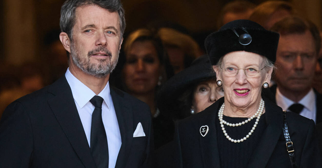 Kronprins Frederik och drottning Margrethe