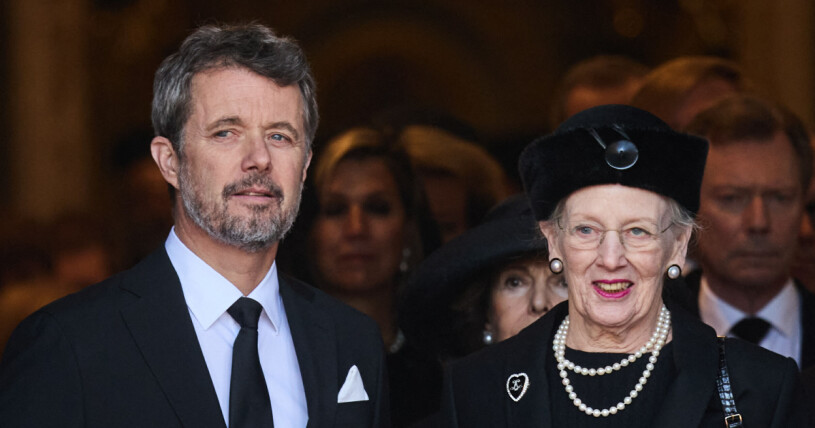 Kronprins Frederik och drottning Margrethe
