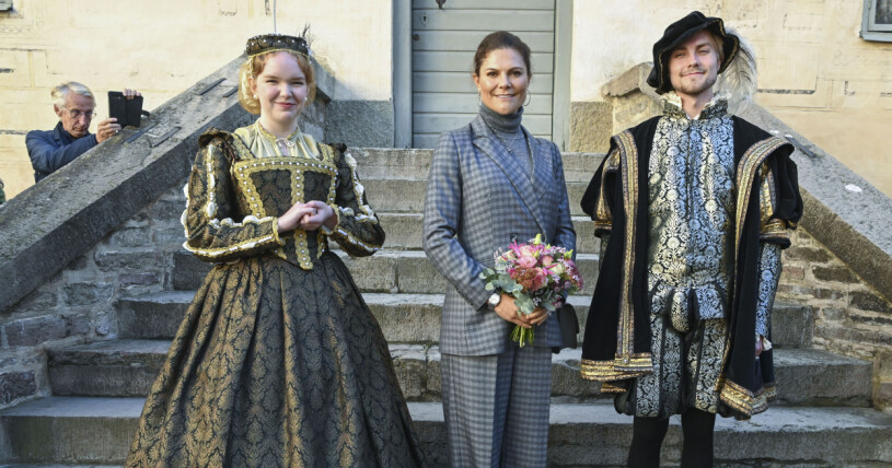 Kronprinsessan Victoria skämtade friskt under dagen! Kronprinsessan Victoria