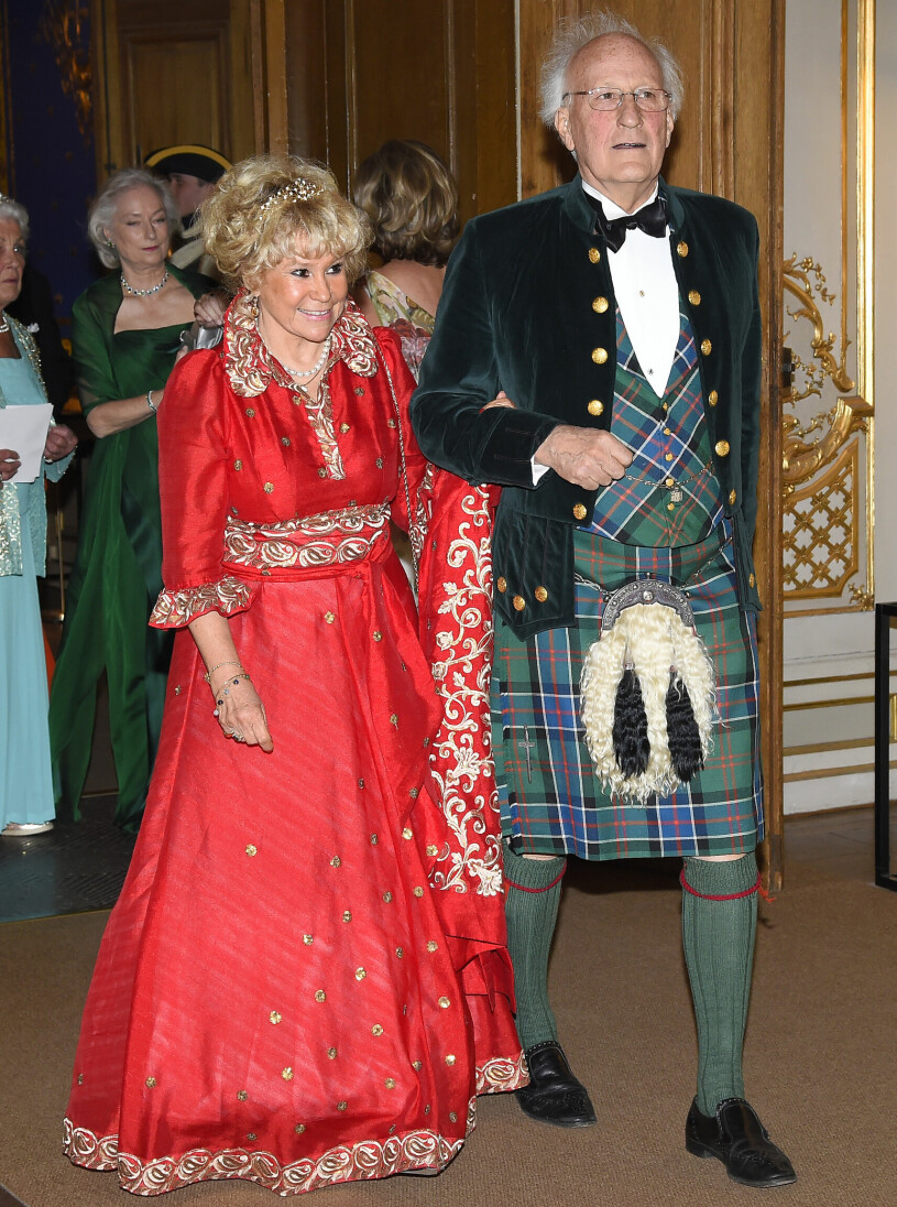 Jöns och Kristina Bonde på kungens 70-årsfest på Stockholms slott 2016. Jöns St.Clair Bonde Hustrun Kristina Kungens 70-årsfest