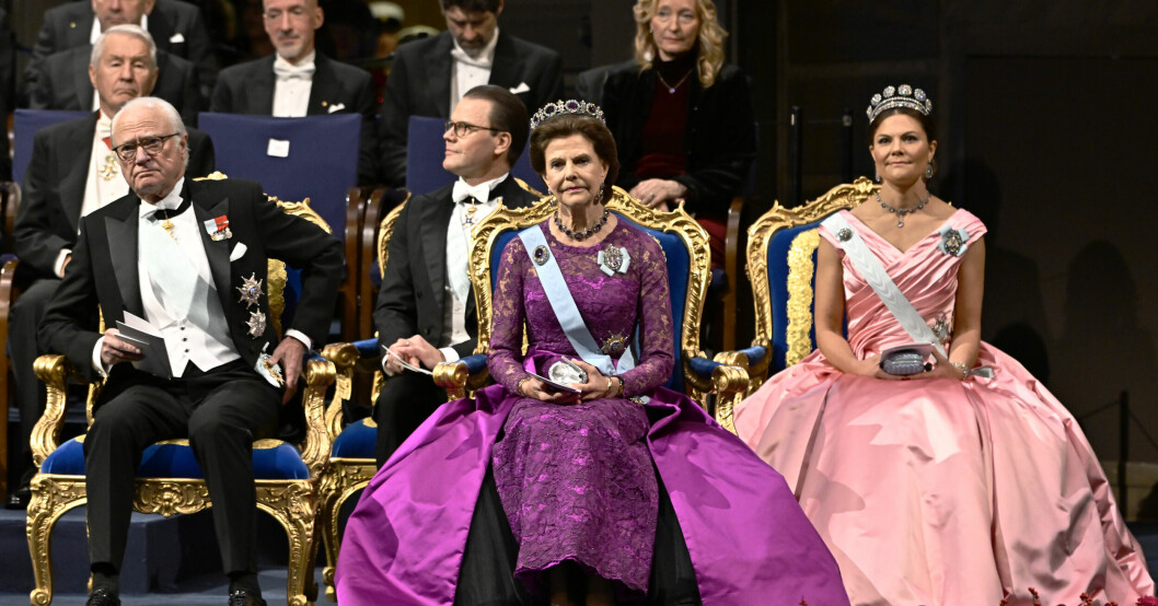 Kung Carl Gustaf, drottning Silvia och kronprinsessan Victoria