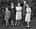 Kronprinsfamiljen tillbaka på Skaugum 1946. Prins Harald, kronprinsessan Märtha, prinsessan Astrid, kronprins Olav och prinsessan Ragnhild. 