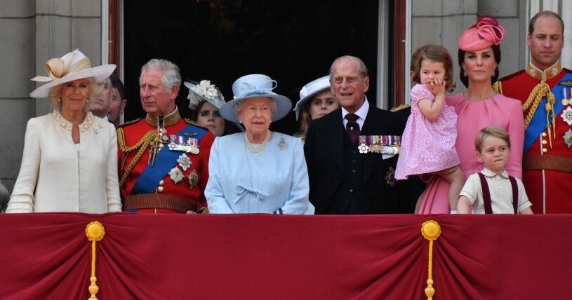 Här var prinsessan Charlotte något mindre... Brittiska kungafamiljen
