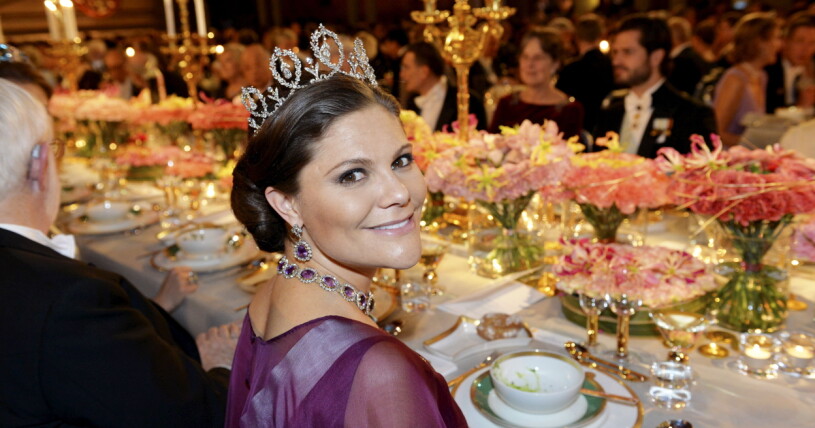 Foto: Kronprinsessan Victoria på Nobelmiddag