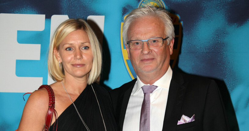 Hasse Backe med frun Sofia på fotbollsgalan 2013. Foto: Sofia och Hasse Backe