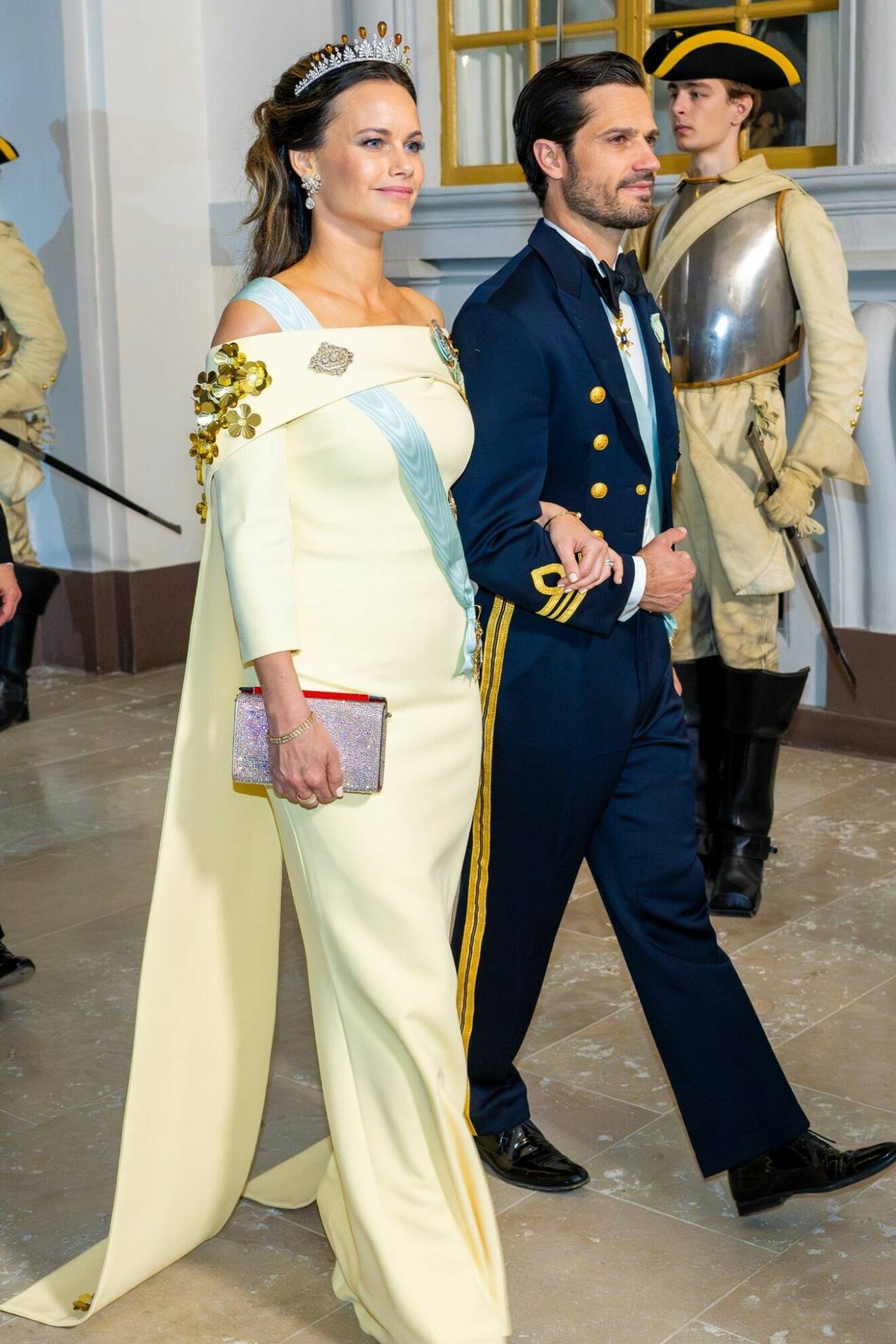 Prinsessan Sofia på middag på Stockholms slott – kungen 50 år på tronen