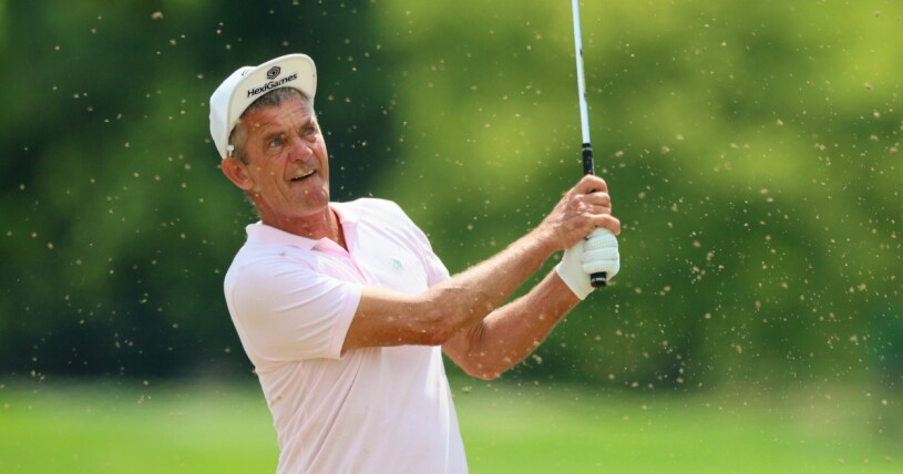 Jesper Parnevik ute på golfbanan. Jesper Parnevik