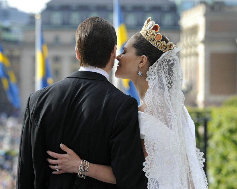 Lyckan! Och det är 11 år sedan i dag. Kronprinsessan Victoria Bröllopsdiadem Prins Daniel Bröllopet 2010