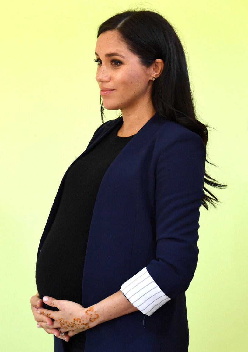 Snart kommer baby nummer två. Så här såg det ut när hon var gravid med Archie. Meghan Markle Gravid med sonen Archie