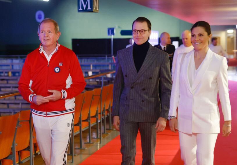 Finansmannen och tennisentusiasten Marcus Wallenberg med kvällens hedersgäster. Kronprinsessan Victoria Prins Daniel Marcus Wallenberg Kungl. Lawn Tennis Klubben