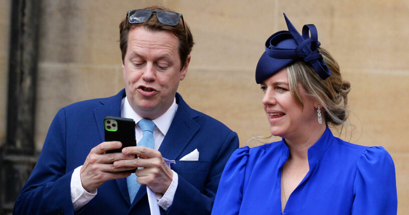 Tom Parker Bowles och Laura Lopes var med och firade drottning Elizabeths 70 år på tronen. Tom Parker Bowles och Laura Lopes 2022