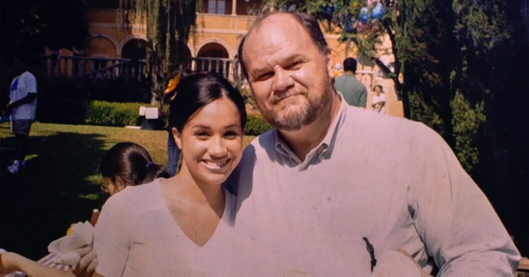 Meghan Markle tillsammans med sin pappa Thomas Markle. Meghan Markle och Thomas Markle