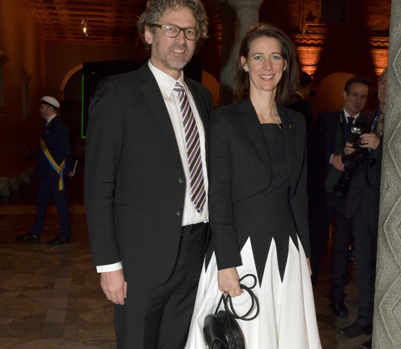 Bettina Bernadotte med sin man Philip Haug. Bettina Bernadotte Philip Haug Nobel 2021