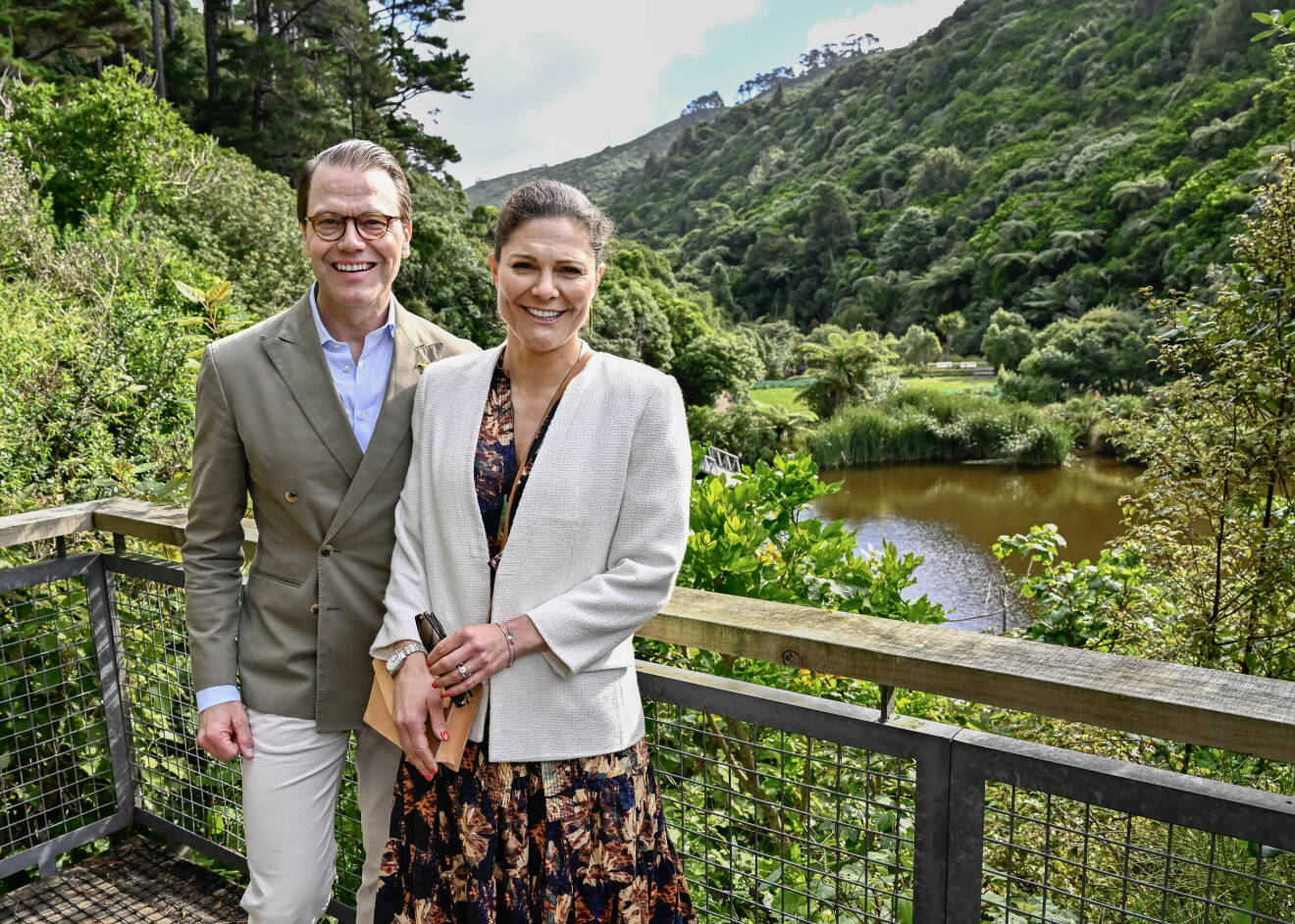 Kronprinsessan Victoria och prins Daniel på besök i naturområdet Zealandia Ecosanctuary på Nya Zeeland