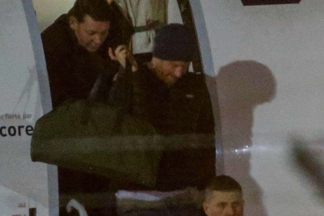 Harry på flygplatsen i Vancouver. Foto: TT