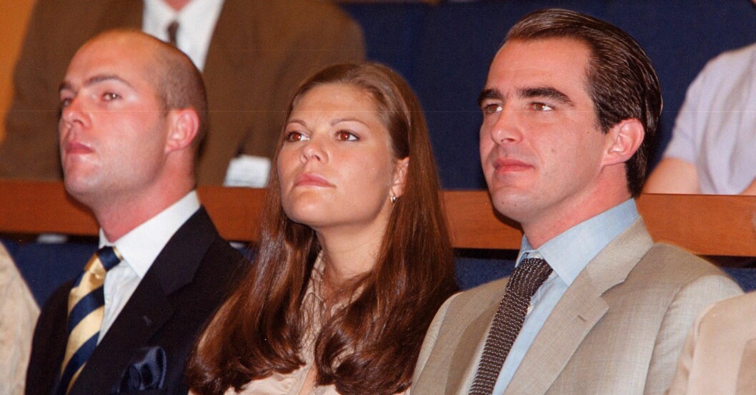 Kronprinsessan Victoria tröttnade till slut på romansryktena. Kronprinsessan Victoria och prins Nikolaos