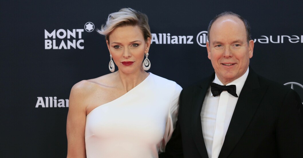 Furstinnan Charlene och furst Albert