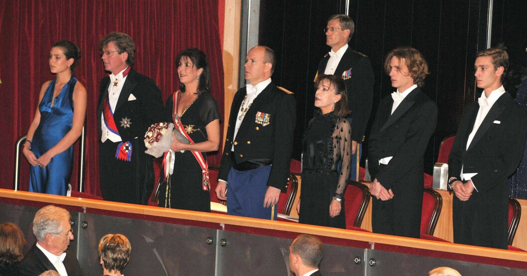 Prins Ernst med Monacos kungafamilj. Prins Ernst August
